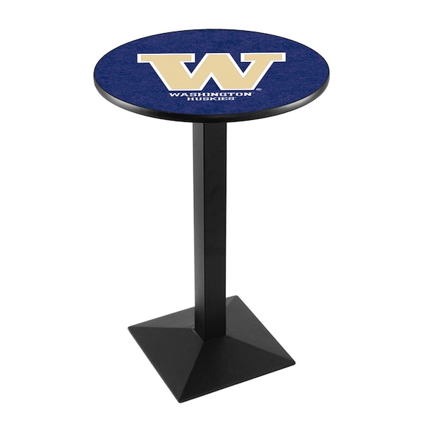 42" Blk Wrinkle Washington Pub Table